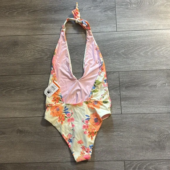 NWT Maaji Floral Halter One-Piece Swimsuit - Picture 5 of 8